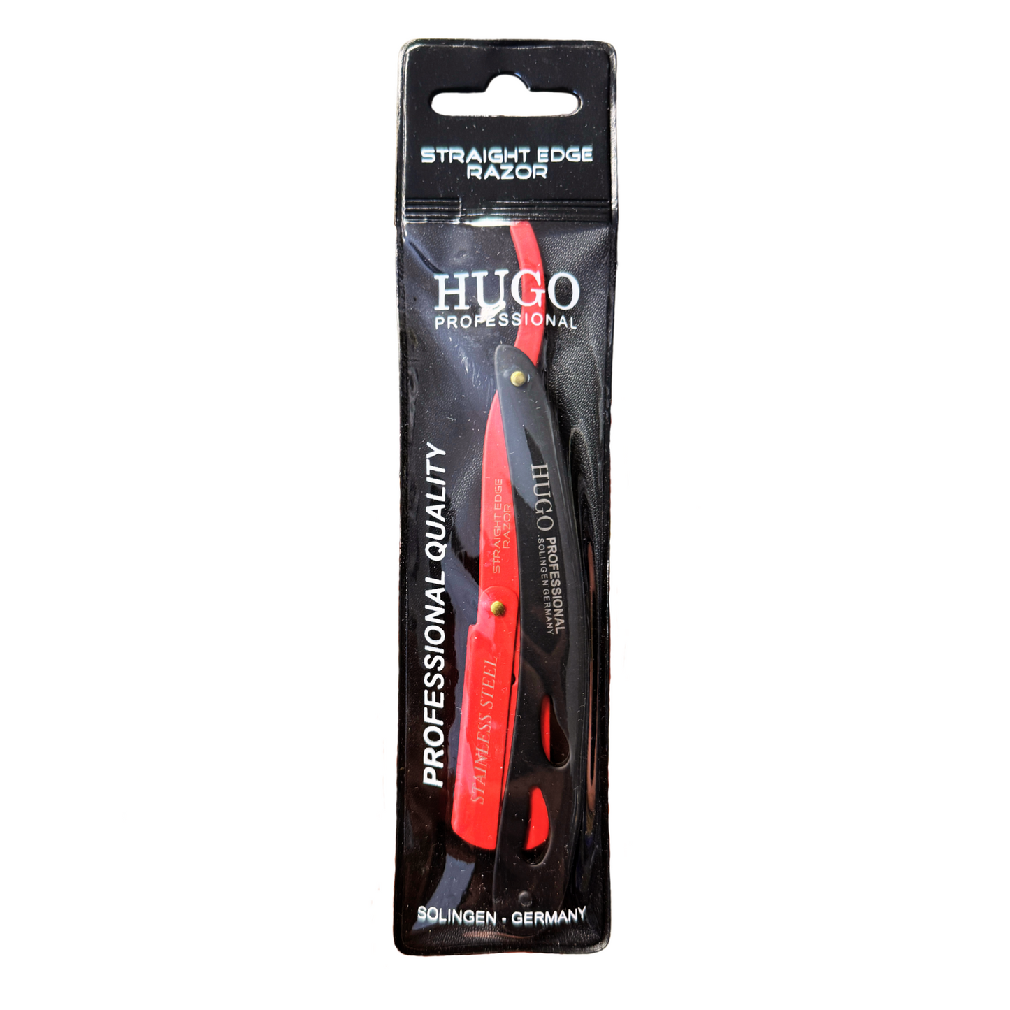 Hugo Professional Straight Edge Razor Holder Solingen Germany Black