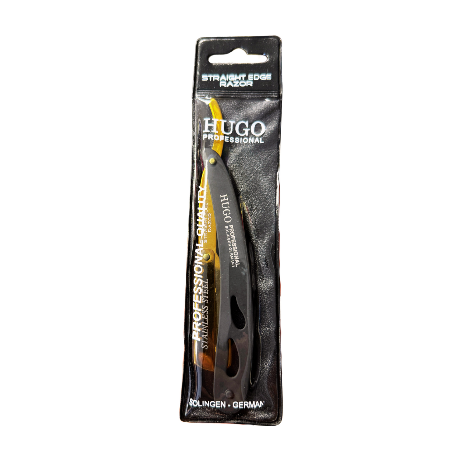 Hugo Professional Straight Edge Razor Holder Solingen Germany Black