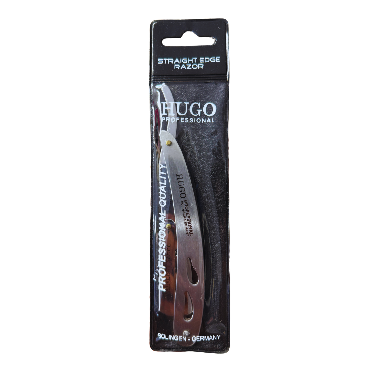 Hugo Professional Straight Edge Razor Holder Solingen Germany Black