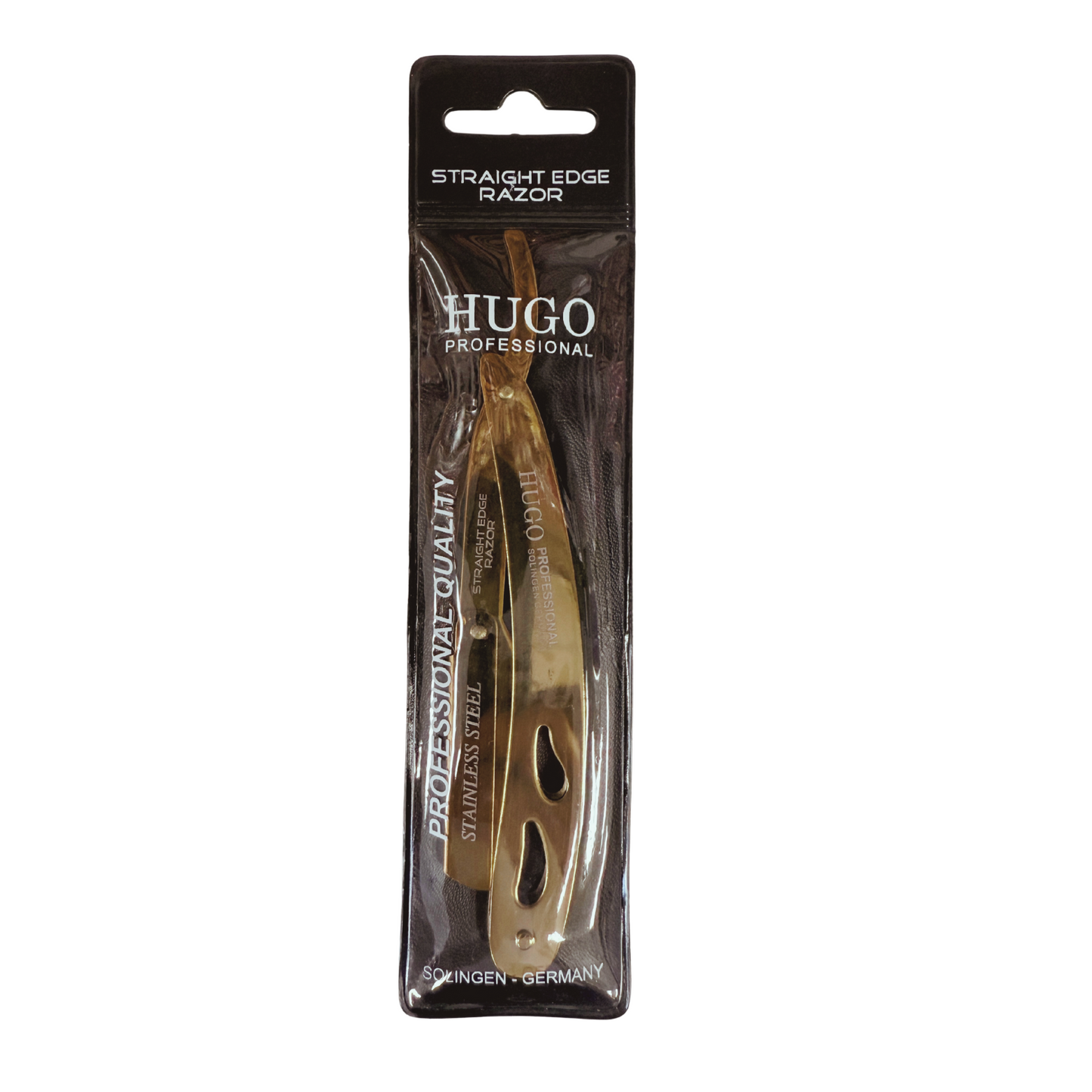 Hugo Professional Straight Edge Razor Holder Solingen Germany Black
