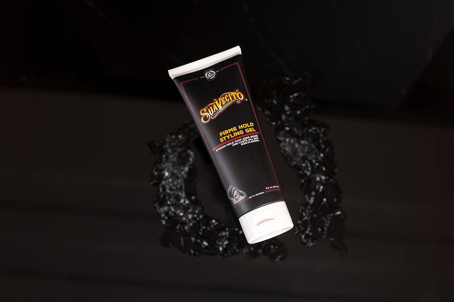 Suavecito Firme Hold Styling Gel – Strong Hold, Flake-Free Hair Gel for Men | Alcohol-Free, Water-Based Formula | All-Day Control with No Crunch 8oz