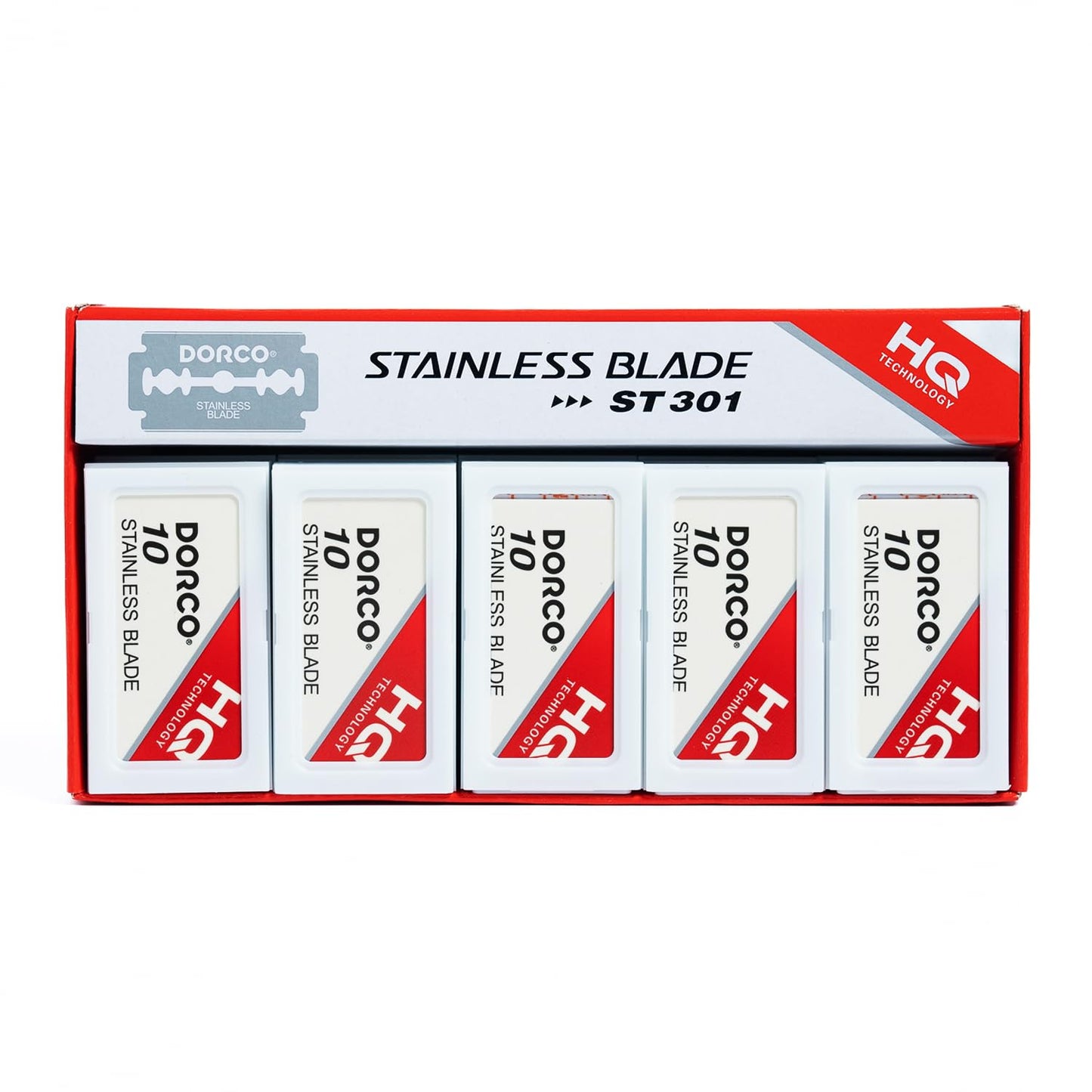 Dorco Double Edge Razor Blades ST301 Stainless Steel 100-count