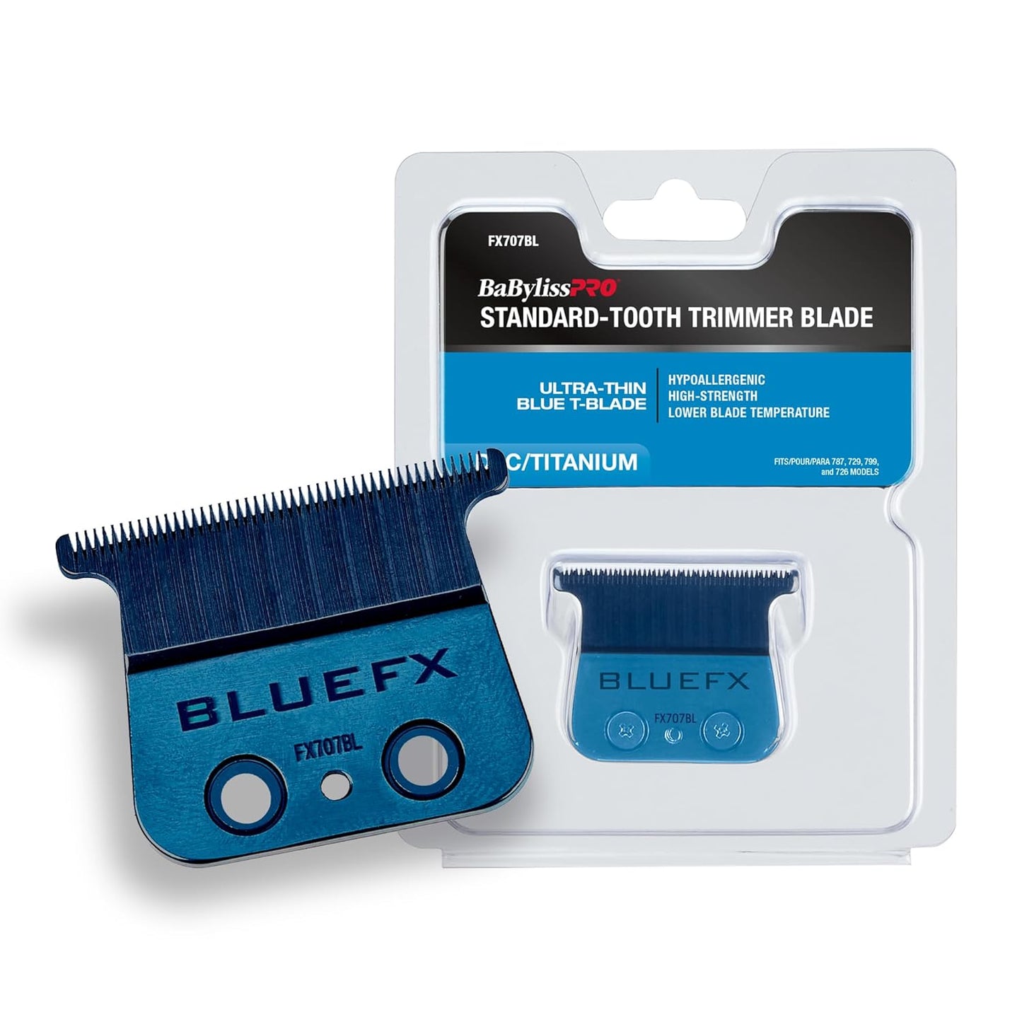 BaBylissPRO® Blue Titanium Standard Tooth T-Blade