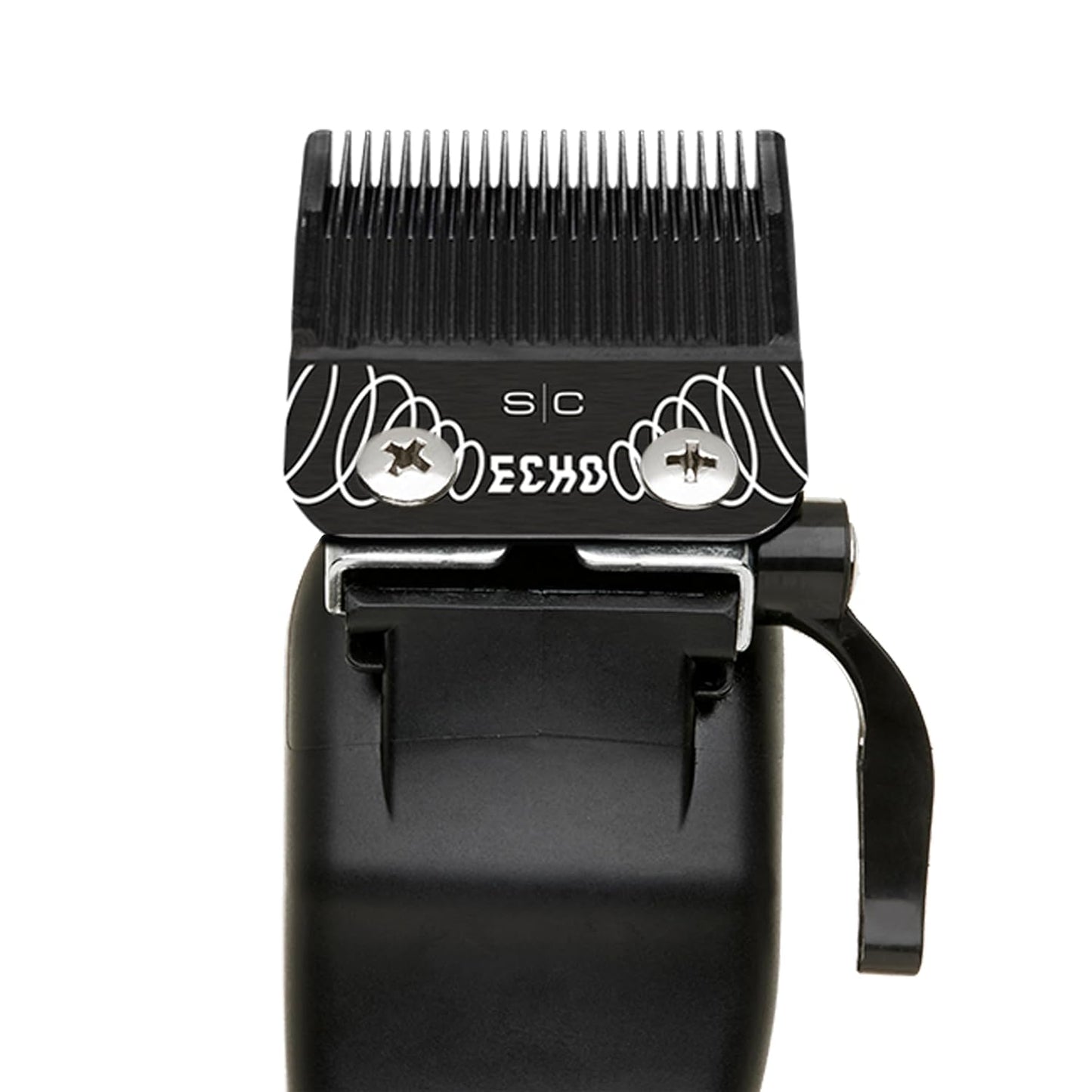 Replacement ECHO Faper Fixed Black Diamond Carbon DLC Hair Clipper Blade with Shallow Tooth 2.0 Cutter Set