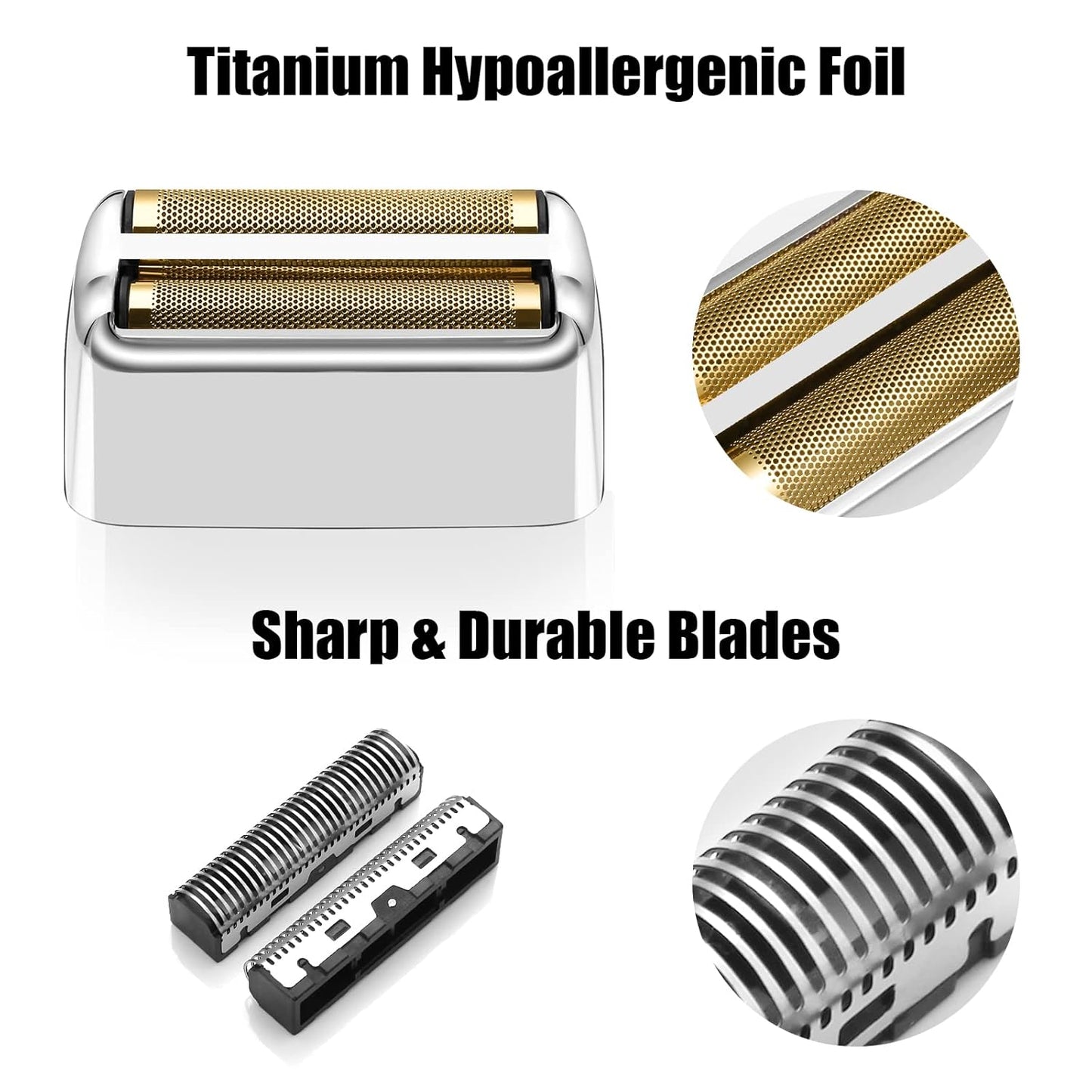 BaBylissPRO® Replacement Foils & Cutter for FOILFX™02 (Silver)