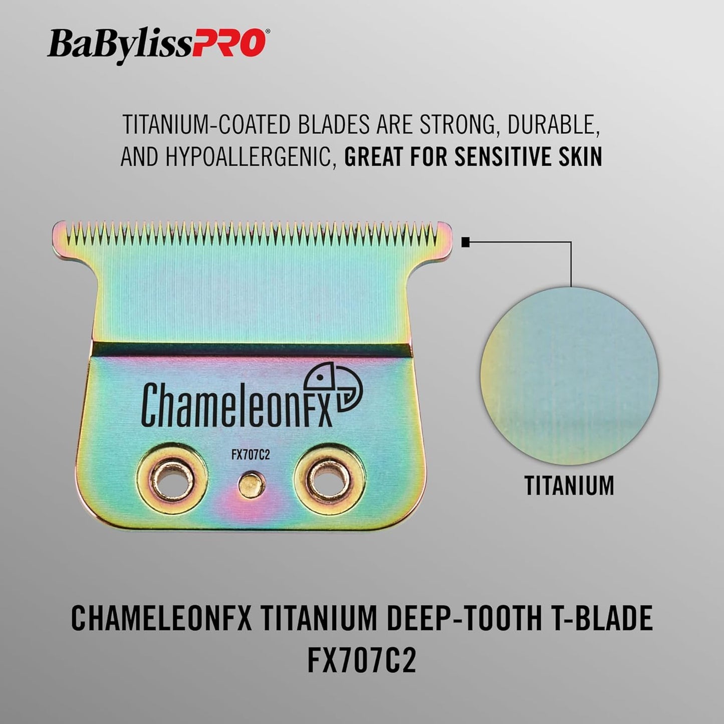BaBylissPRO® Replacement ChameleonFX Titanium Deep-Tooth T-Blade