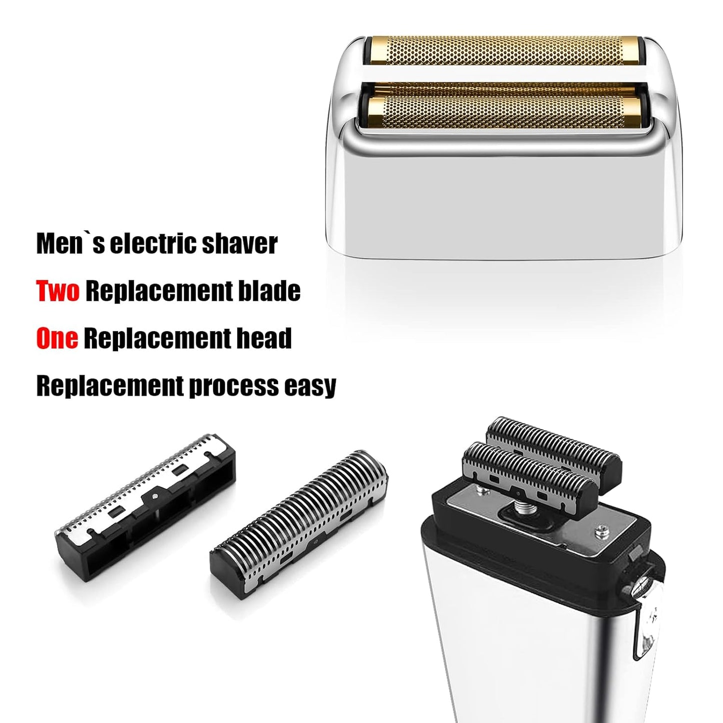 BaBylissPRO® Replacement Foils & Cutter for FOILFX™02 (Silver)