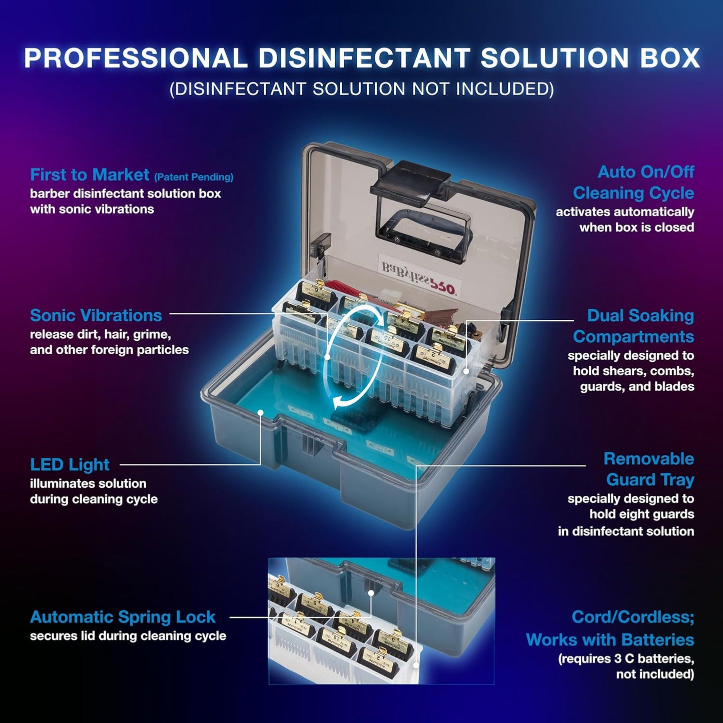 BaBylissPRO® Barbersonic Professional Disinfectant Solution Box