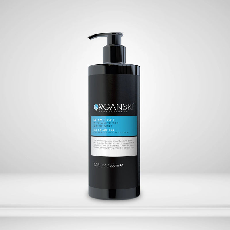 ORGANSKI TRANSPARENT SHAVING GEL – 19.6 FL OZ / 500 ML
