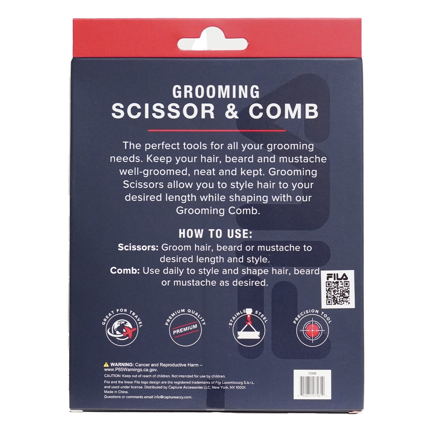 FILA Grooming Scissor & Comb