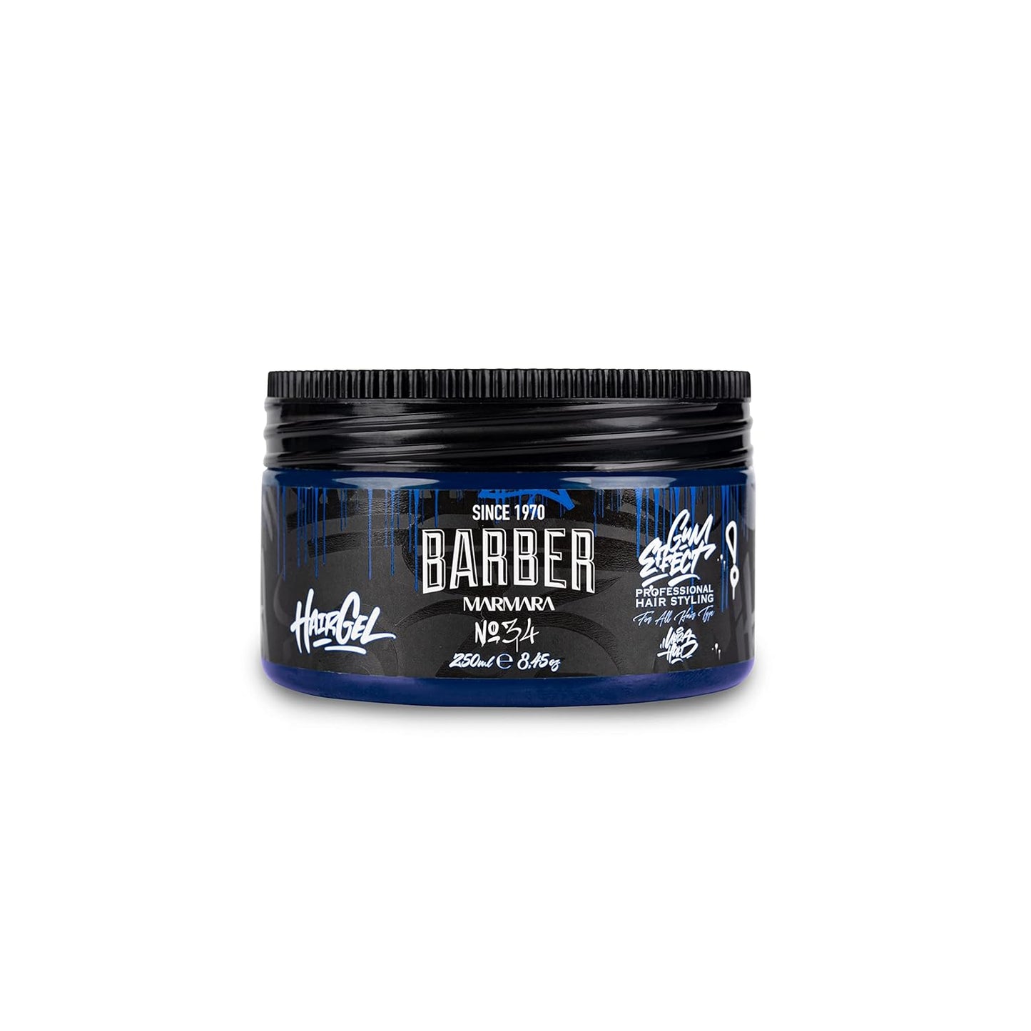 BARBER MARMARA Hair Styling Gel 500 ml – Men's Hair Gel – Strong Hold – No Gluing and No Residue – Alcohol Free – Fresh Fragrance – Hair Gel – Wet Hair Look – Rubber Effect