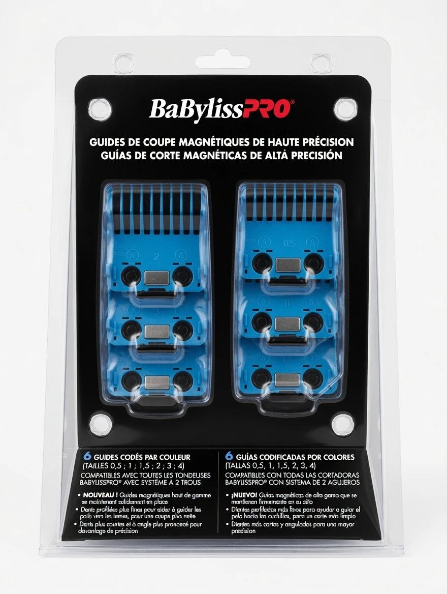 BaBylissPRO Precision Magnetic Clipper Guards 6-Pack