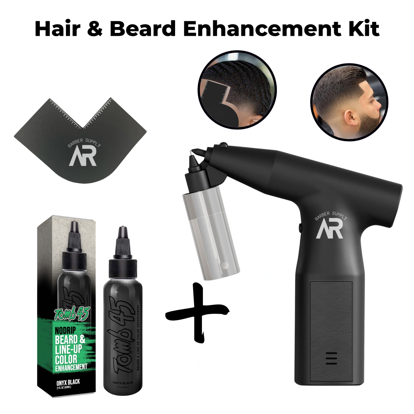 Clog-Free Airbrush Gun – Cordless Rechargeable Spray Gun with Tom 45 Enhancement Solution