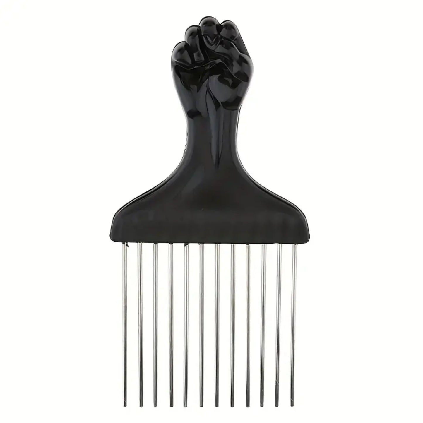 Metal Hair Pick Metal African Hair Picks Afro Hair Pick Comb for Women and Men