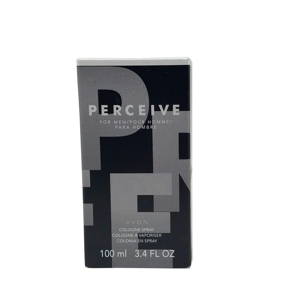 AVON Perceive for Men Eau de Toilette Spray 100ml / 3.4 fl oz (Pack of 2) – Long Lasting Fresh Fragrance for Men