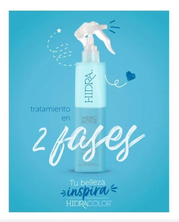 Hidra Color Hidro Active Hidrating Treatment Two Phases for Hair 300ml