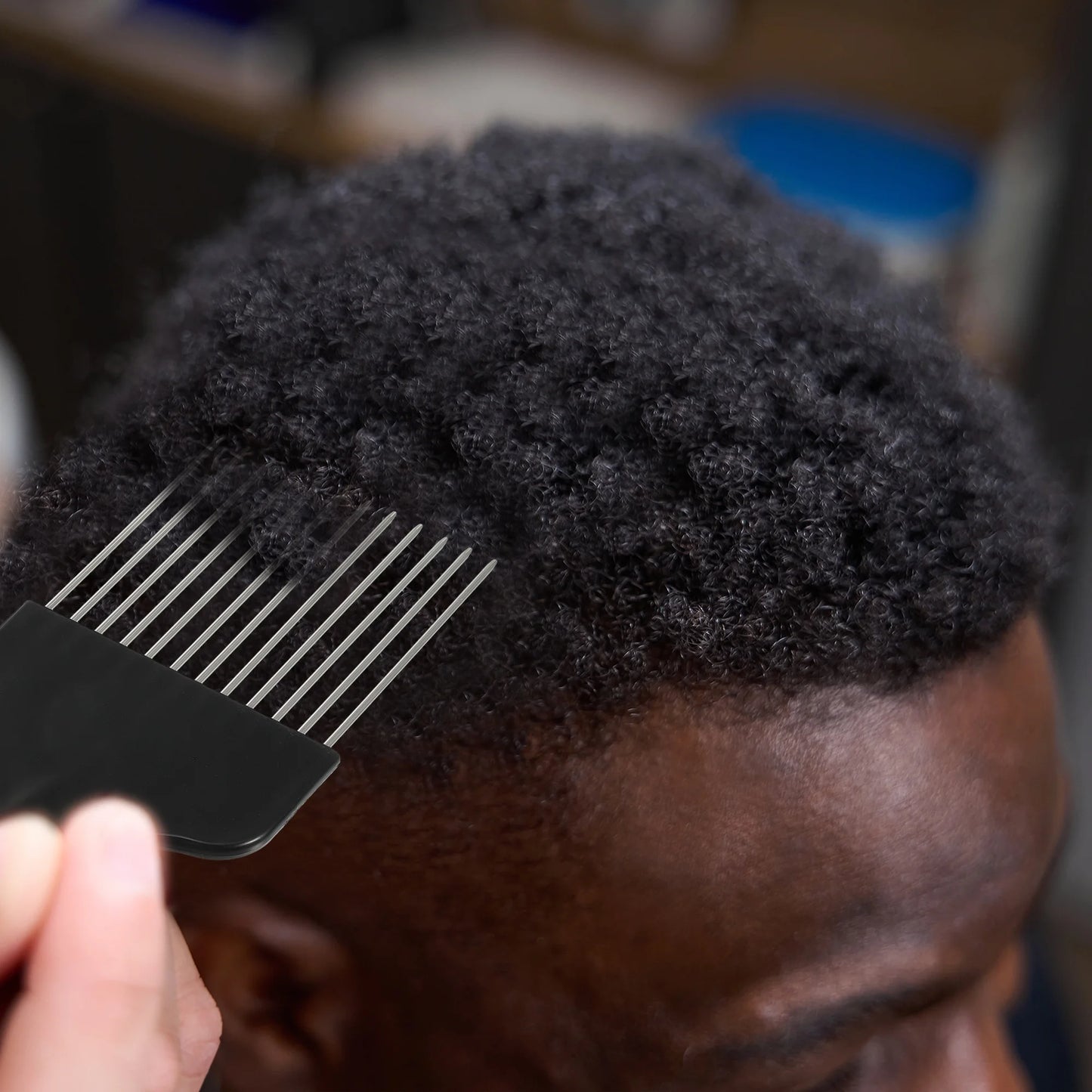 Metal Hair Pick Metal African Hair Picks Afro Hair Pick Comb for Women and Men