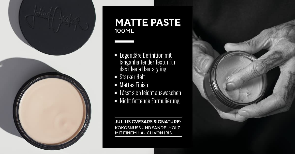 STMNT Grooming Goods Matte Paste, | Statement Strong Control | Non-Greasy Formula (3.38 oz) Hair Putty Cream