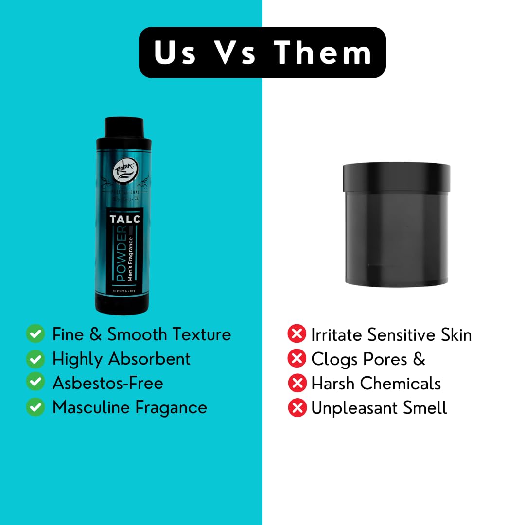 Rolda Men's Barber Talc Powder