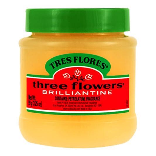 Three Flowers Brilliantine Pomade Solid 3.25 oz Brand: Three Flowers