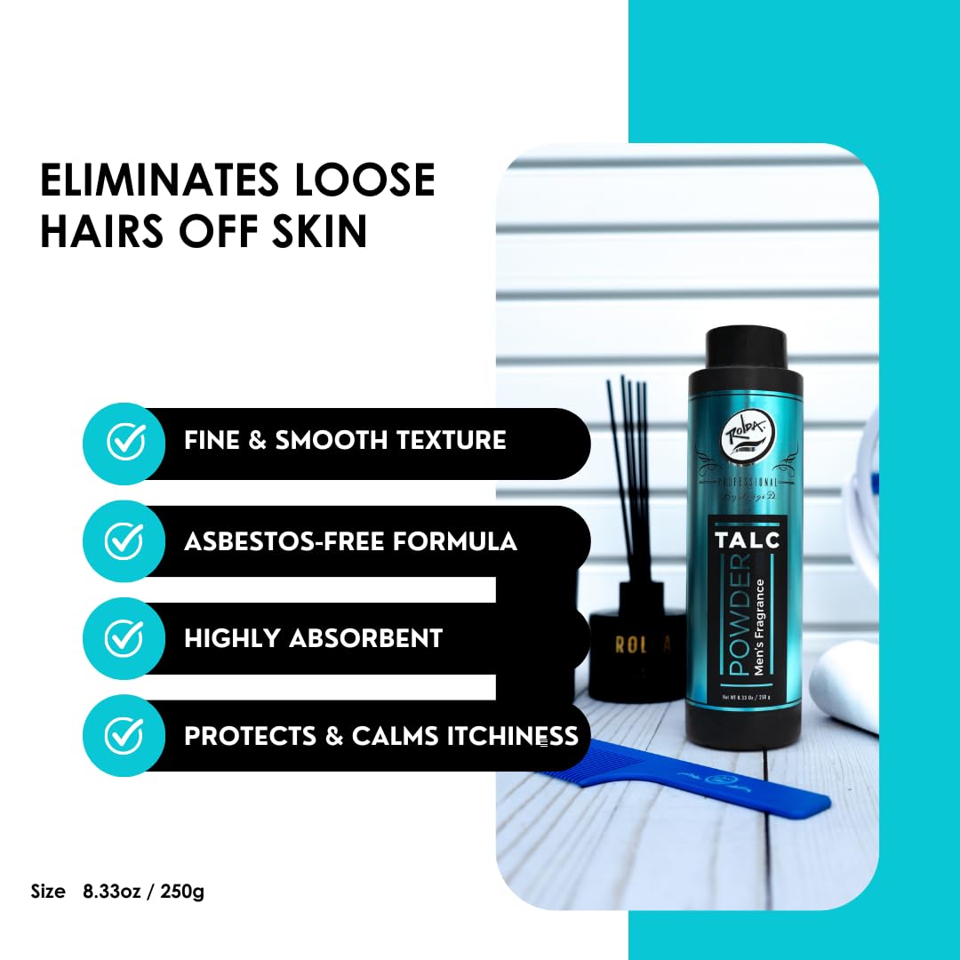 Rolda Men's Barber Talc Powder