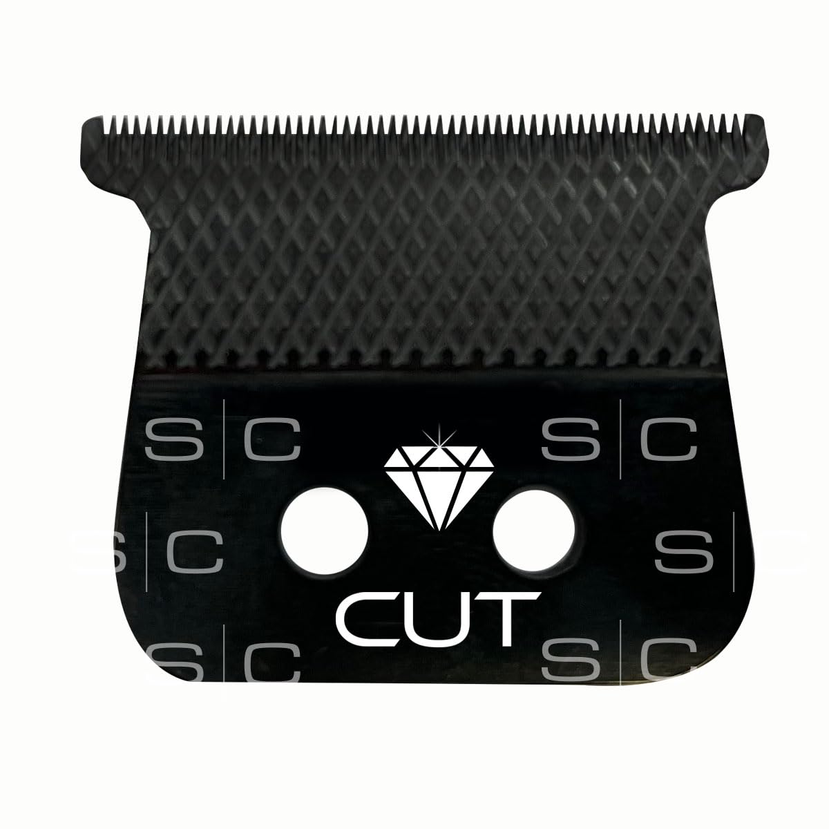 Replacement Diamond Cut Fixed Black Diamond DLC Hair Trimmer Blade with The One Cutter Set
