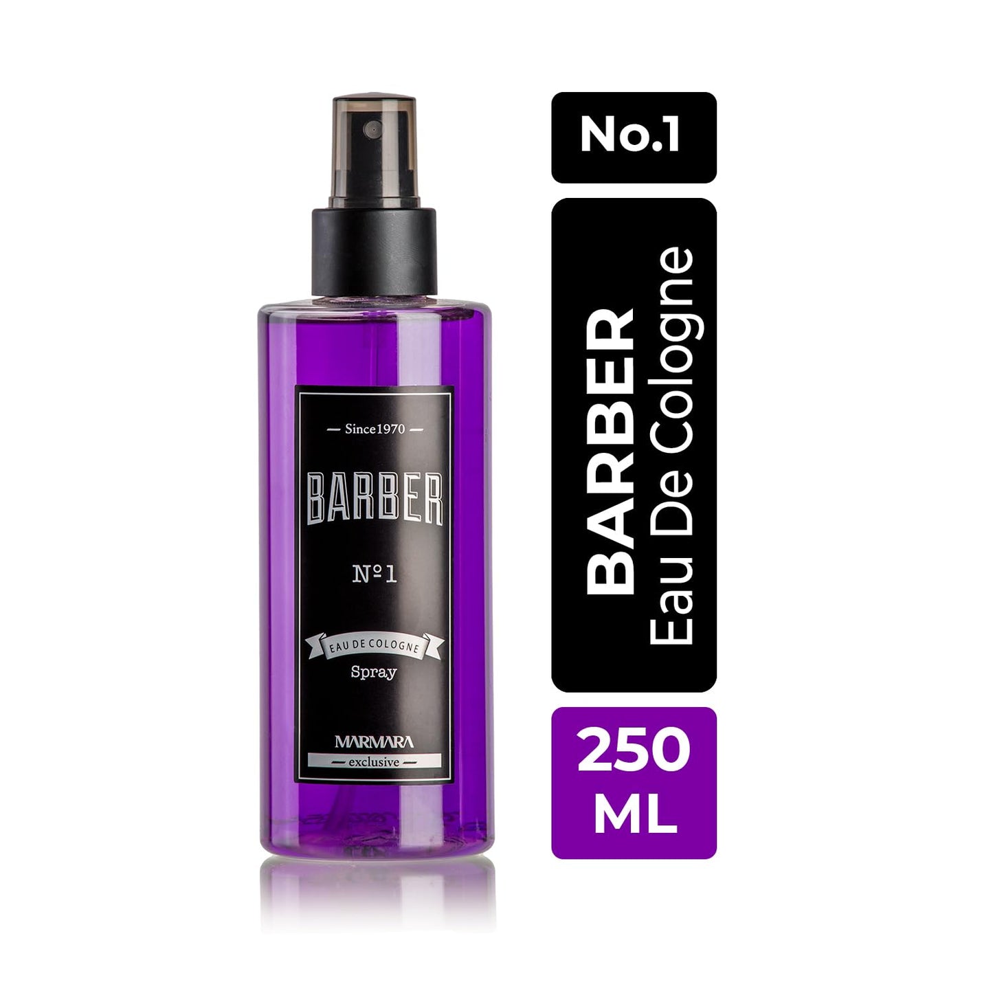 Marmara Barber Cologne - Best Choice of Modern Barbers and Traditional Shaving Fans Spray Bottle 8.45 fl oz. (250 ml, No1)