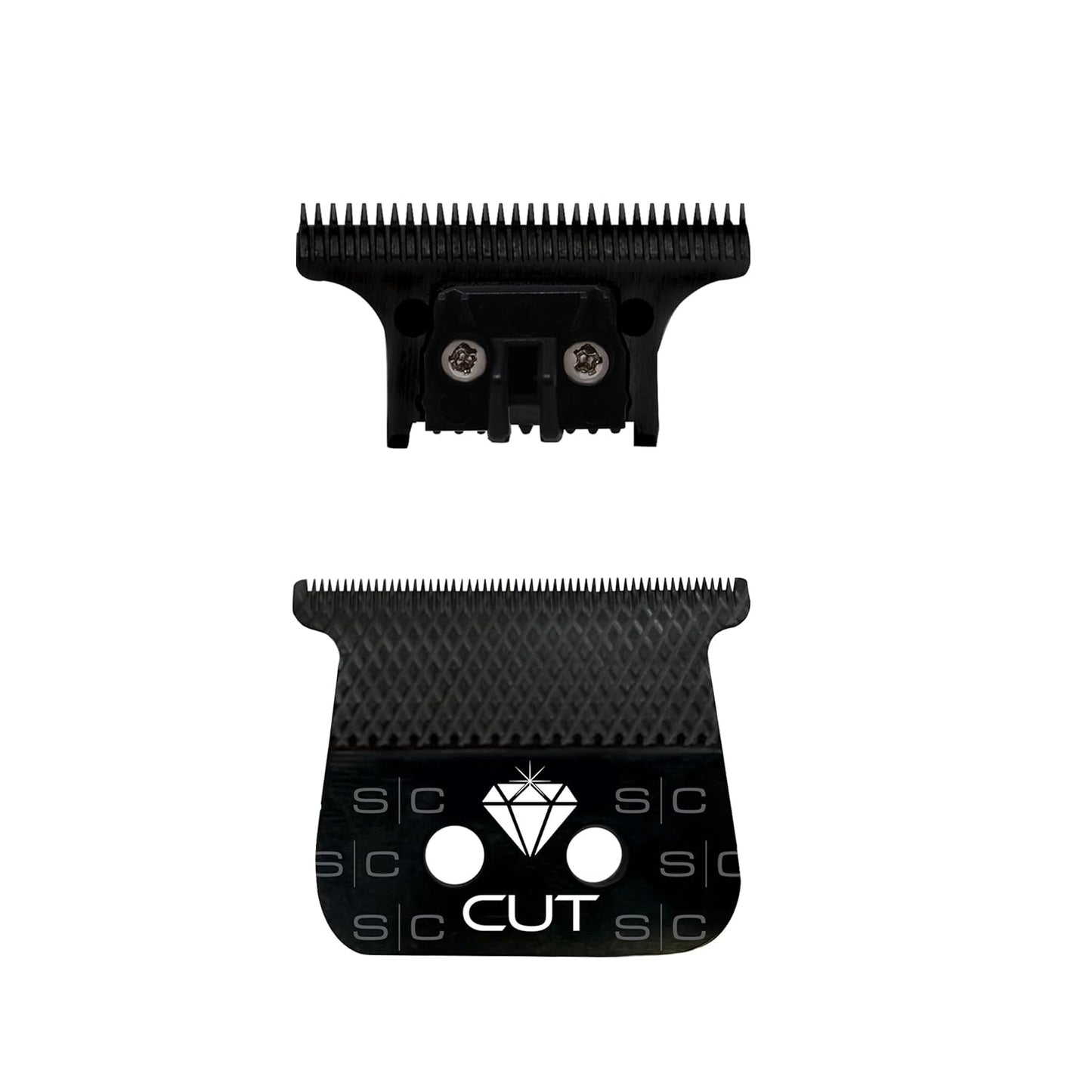 Replacement Diamond Cut Fixed Black Diamond DLC Hair Trimmer Blade with The One Cutter Set