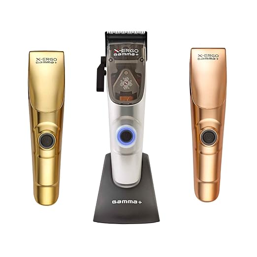 GAMMA+ XErgo Professional Hair Clipper and Ergo Professional Hair Clipper with Microchipped Magnetic Motors