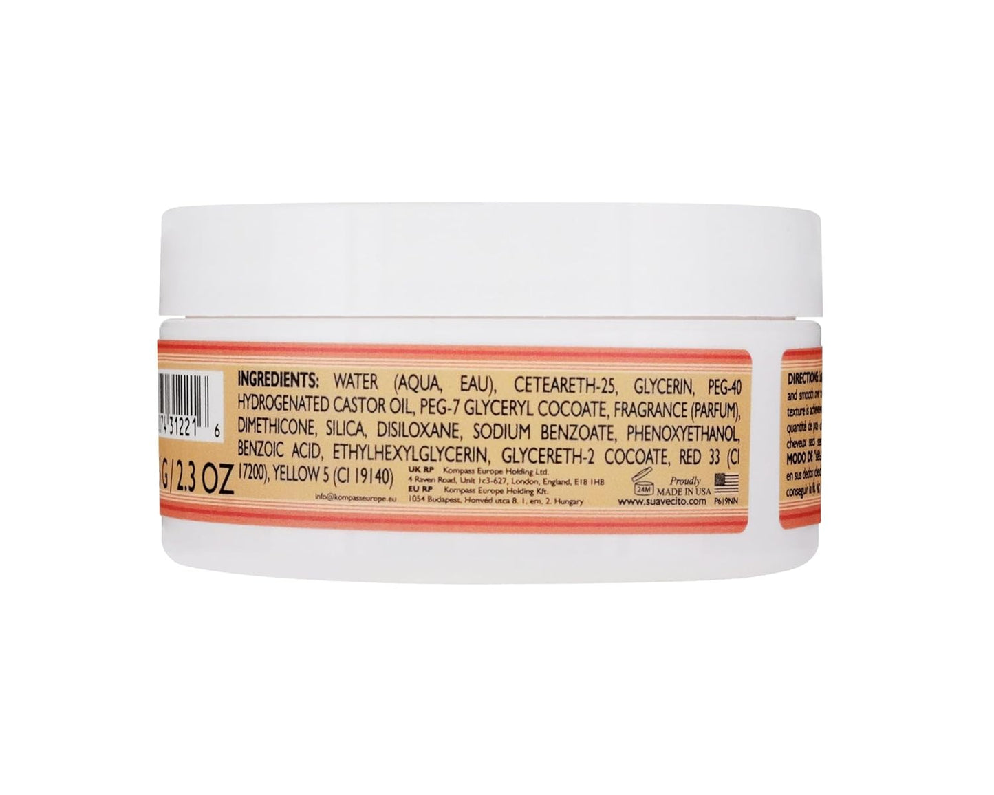 Suavecita Pomade for Women 2.3 oz Can - Medium Hold