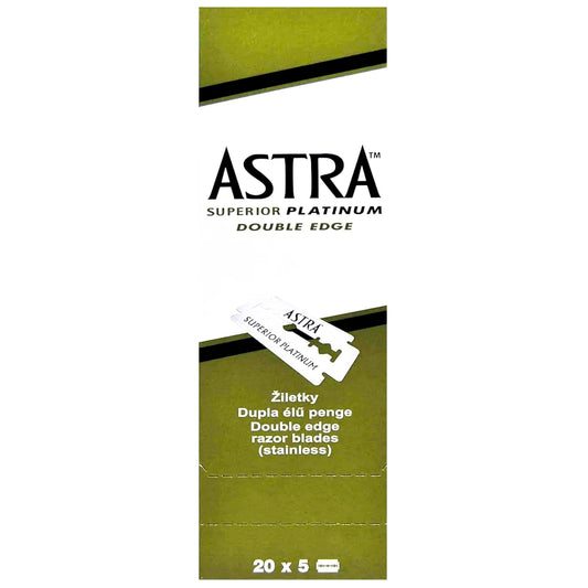 Astra Platinum Double Edge Safety Razor Blades (100)