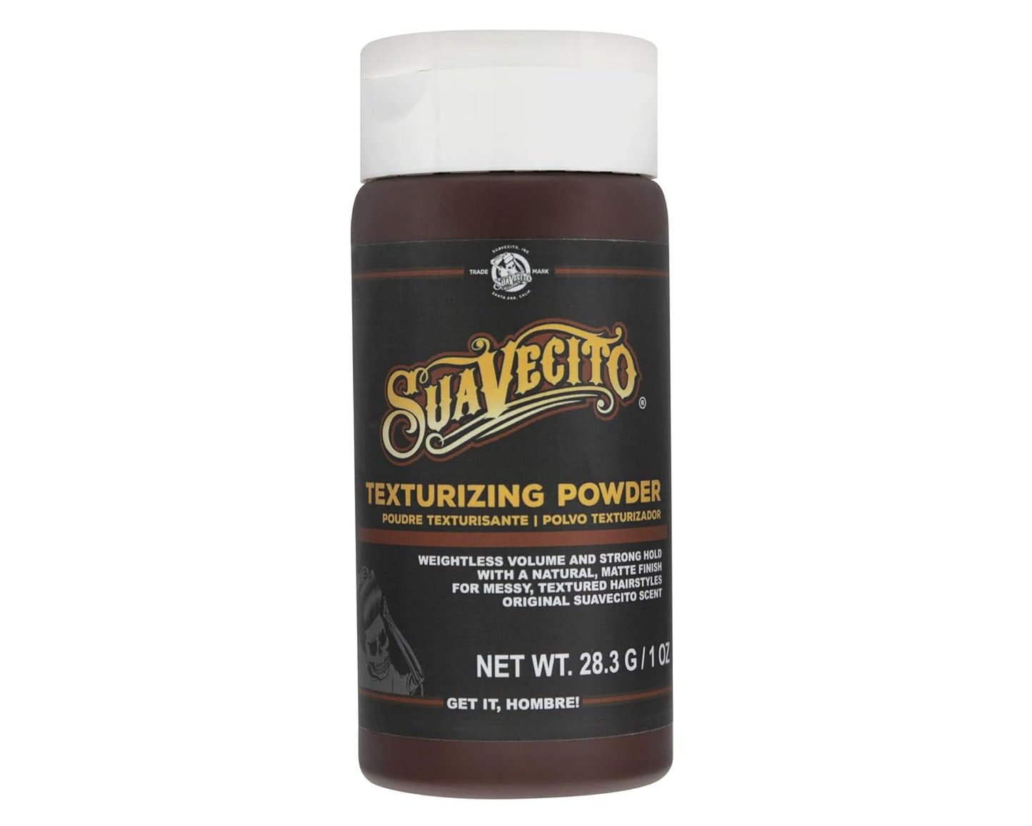 Suavecito Texturizing and Volumizing Hair Styling Powder with Shine Free Matte Finish and Strong Hold - No Mess, Oil Absorbing, Long Lasting