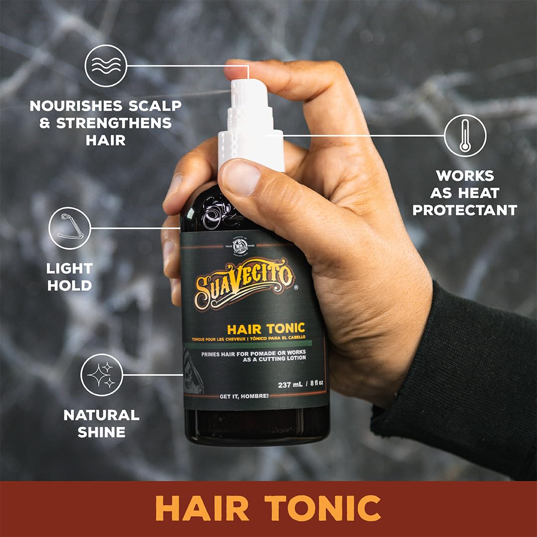 Suavecito Hair Tonic for Men – Prep, Restyle & Refresh