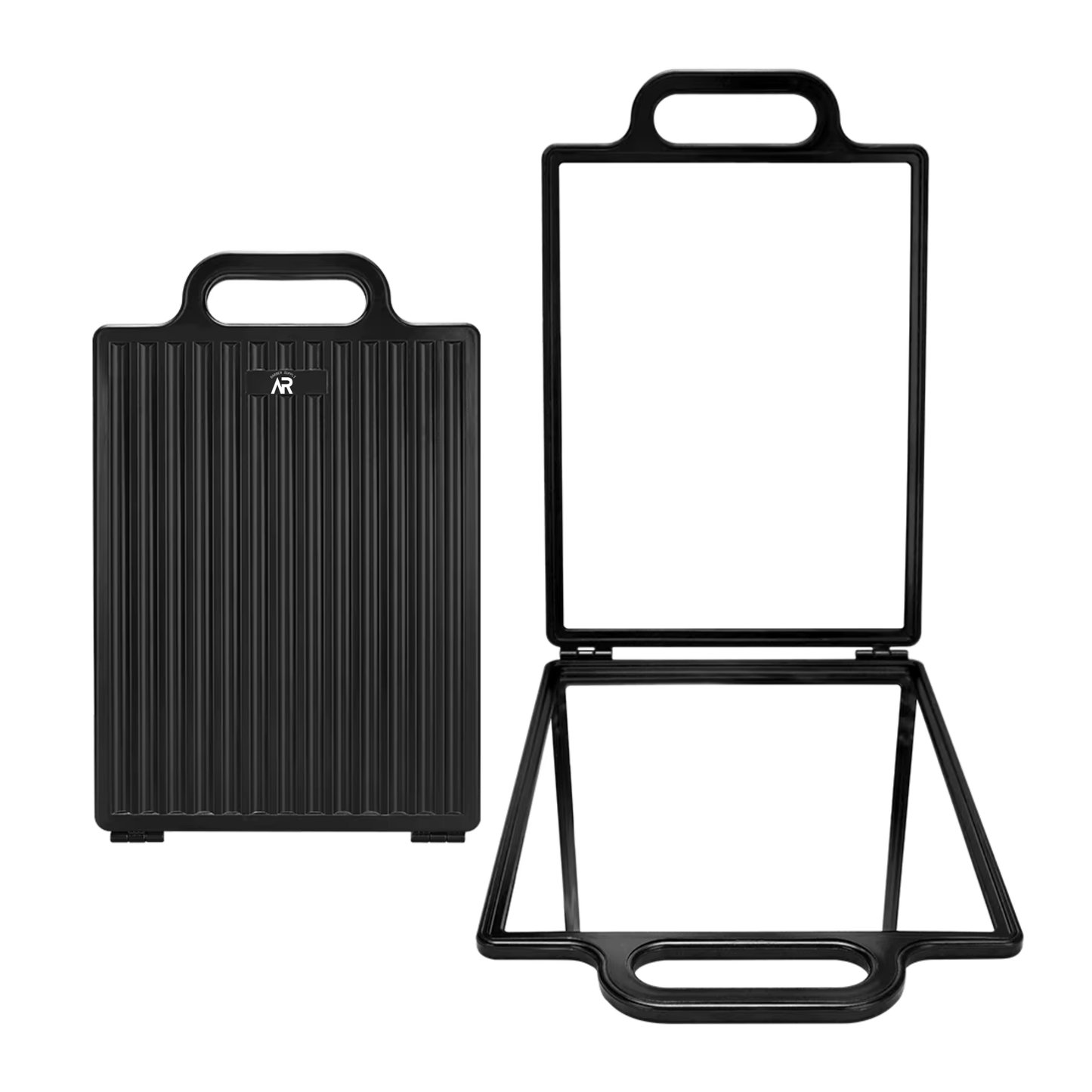 AR Large Folding Mirror with Double Handle - Rectangular Salon Barber Mirror