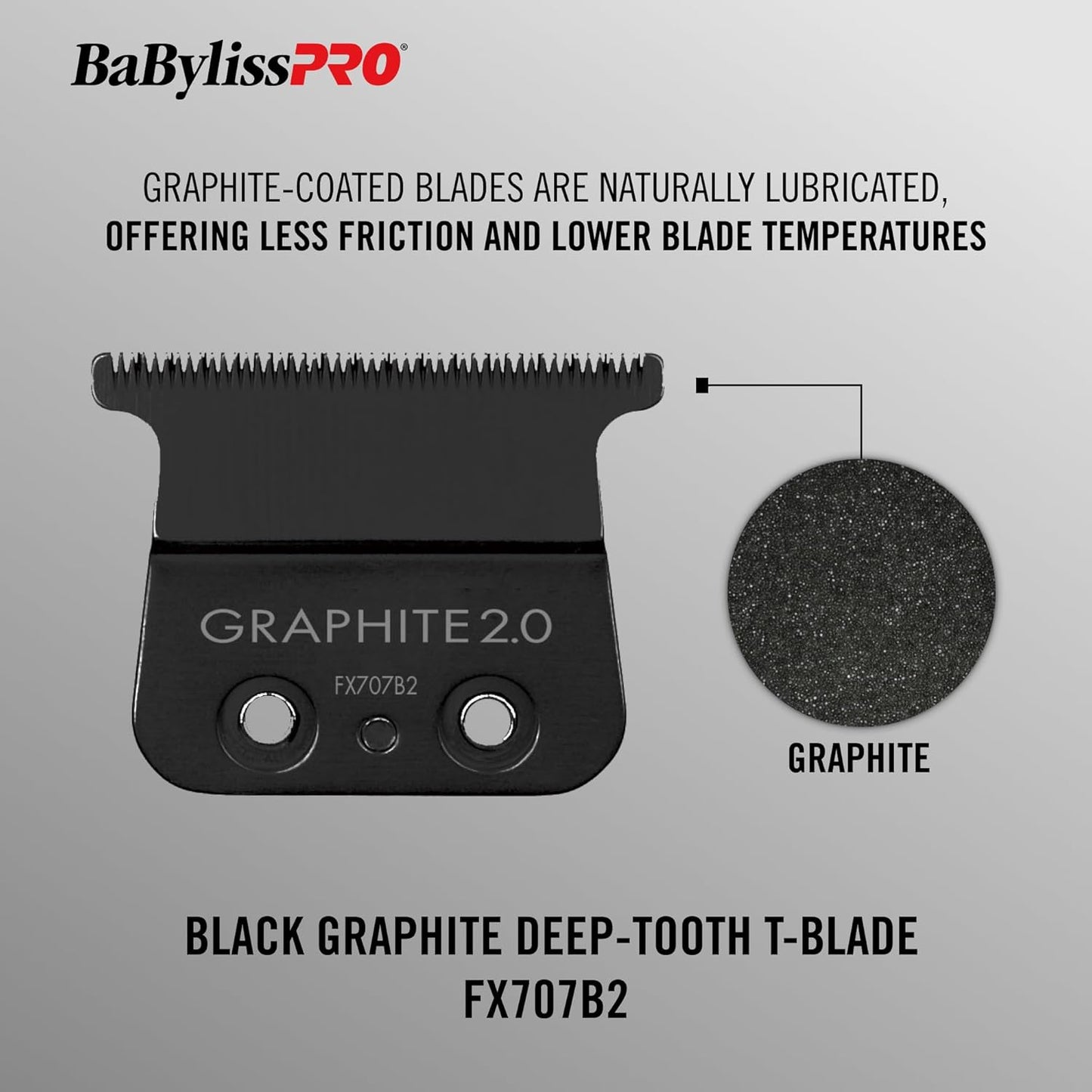 BaBylissPRO® Replacement Black Graphite Deep Tooth T-Blade