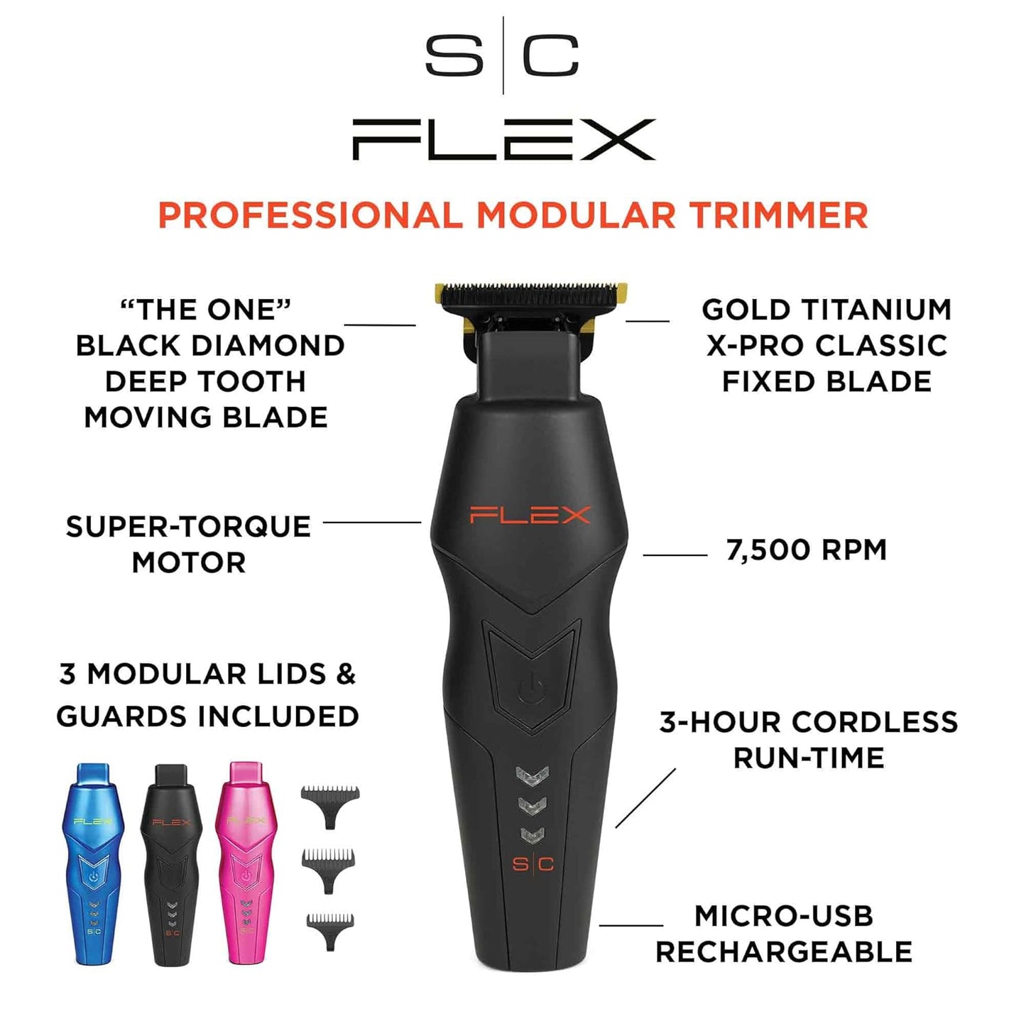 Flex Professional Hair Trimmer with Super-Torque Motor