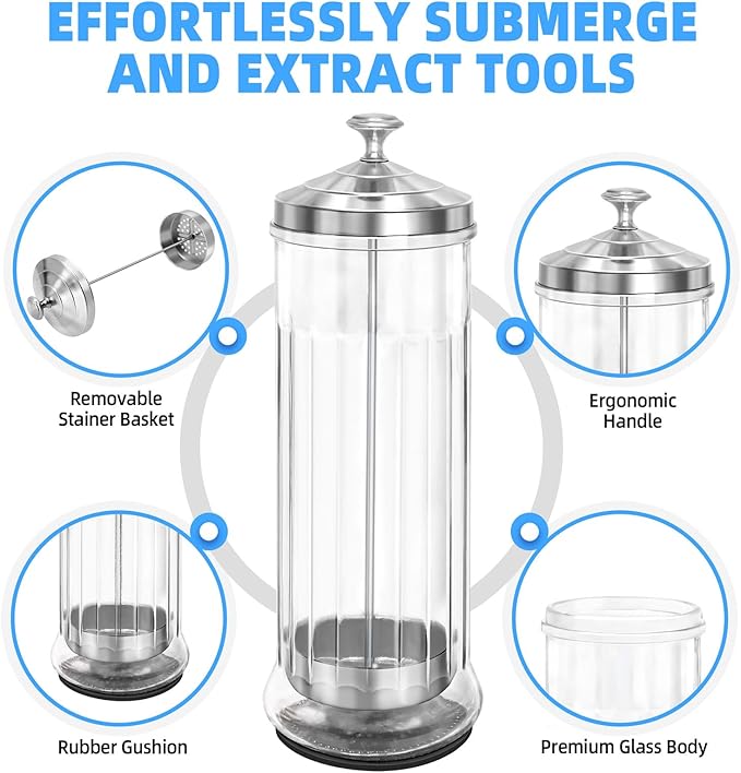 Barber Disinfecting Jar 1500ml