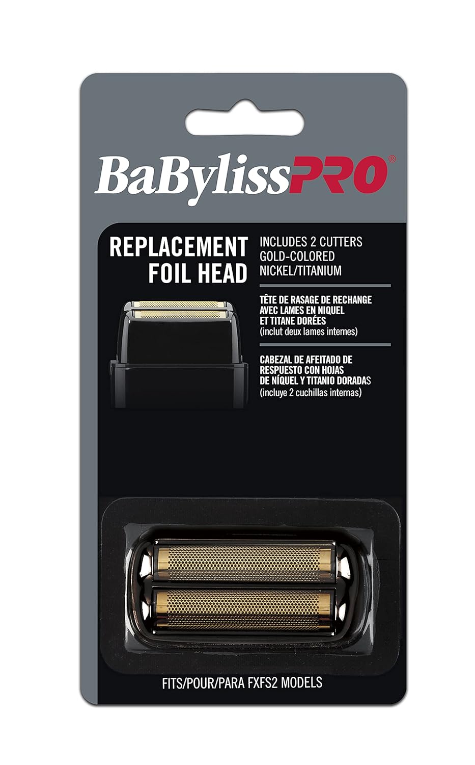 BaBylissPRO® Replacement Foils & Cutter for FOILFX™02 (Black)