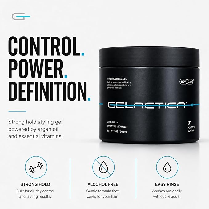 Gelactica Control Hair Styling Gel – Strong Hold & Long-Lasting Shine