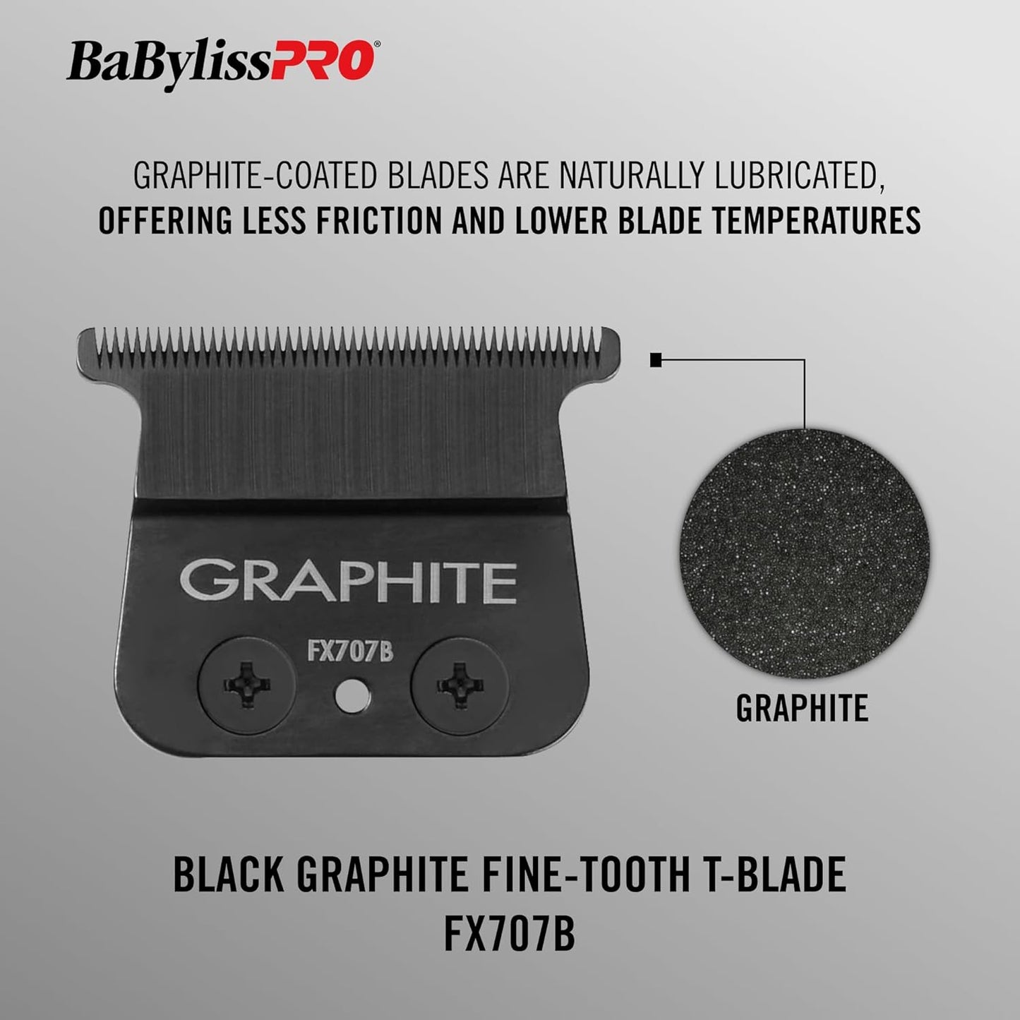 BaBylissPRO® Replacement Black Graphite Fine-Tooth T-blade
