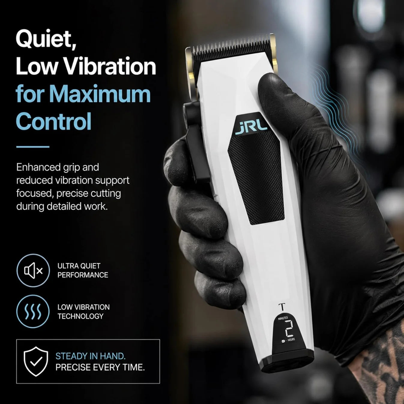 JRL 3000C Compact Professional Cordless Clipper — Fade Blade