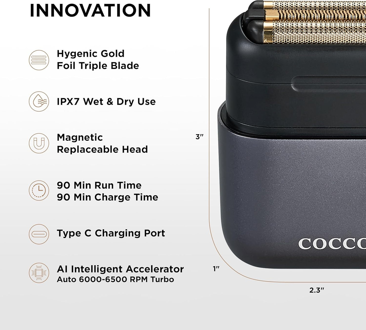 Cocco Impacto Micro Wet-to- Dry Foil Shaver