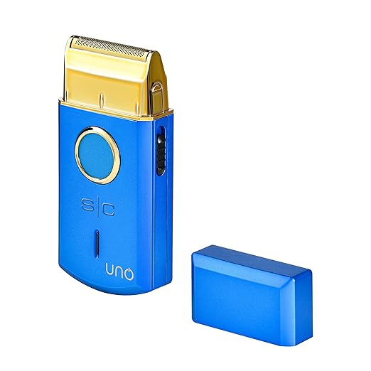 StyleCraft Uno Cordless Foil Shaver, Mini Travel Size, Portable, Gold Titanium Premium Head