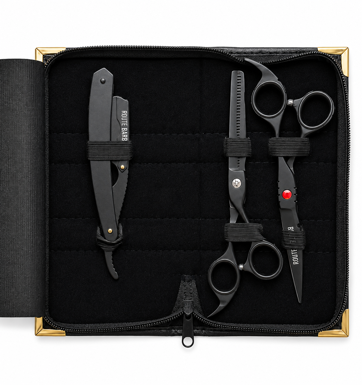 Route Barber Professional 3-Piece Shear & Razor Set