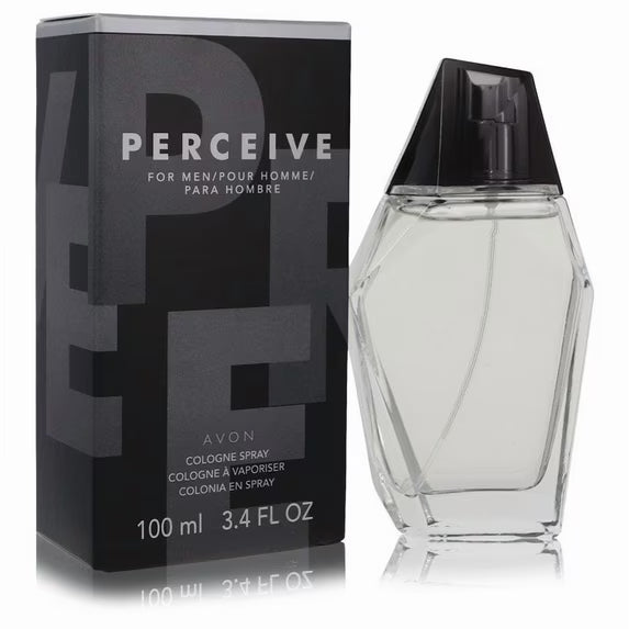 AVON Perceive for Men Eau de Toilette Spray 100ml / 3.4 fl oz (Pack of 2) – Long Lasting Fresh Fragrance for Men