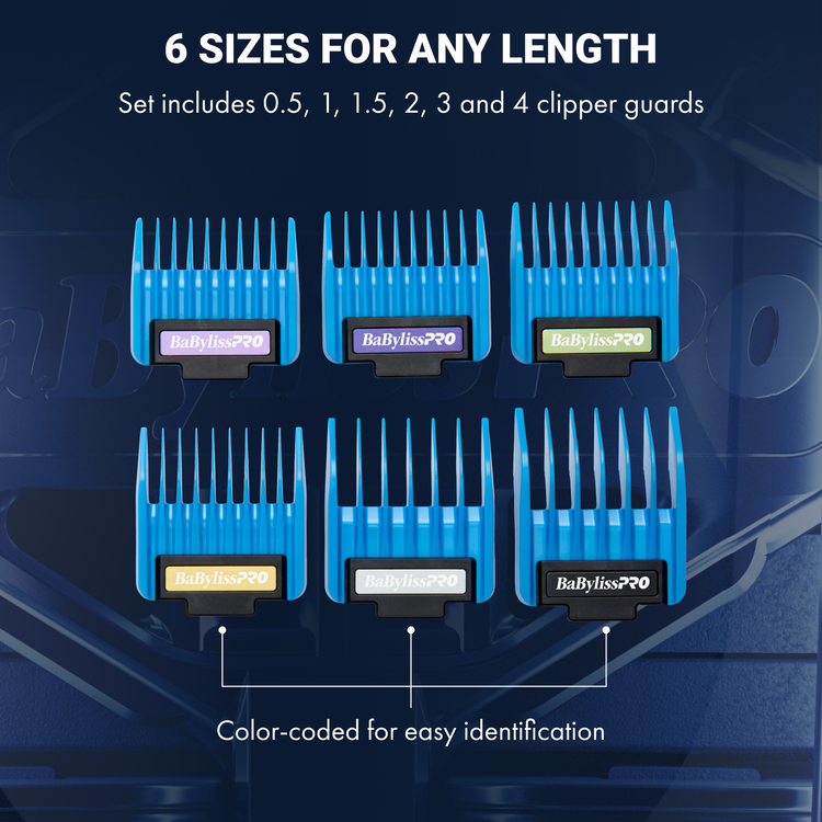 BaBylissPRO Precision Magnetic Clipper Guards 6-Pack
