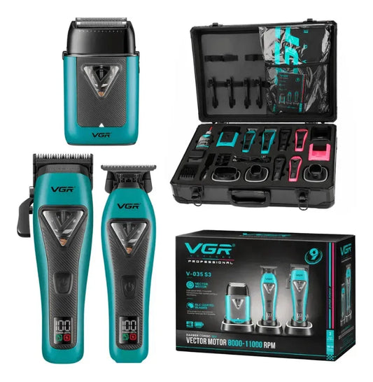 VGR V-035 S3 Clipper, Trimmer & Shaver Barber Combo