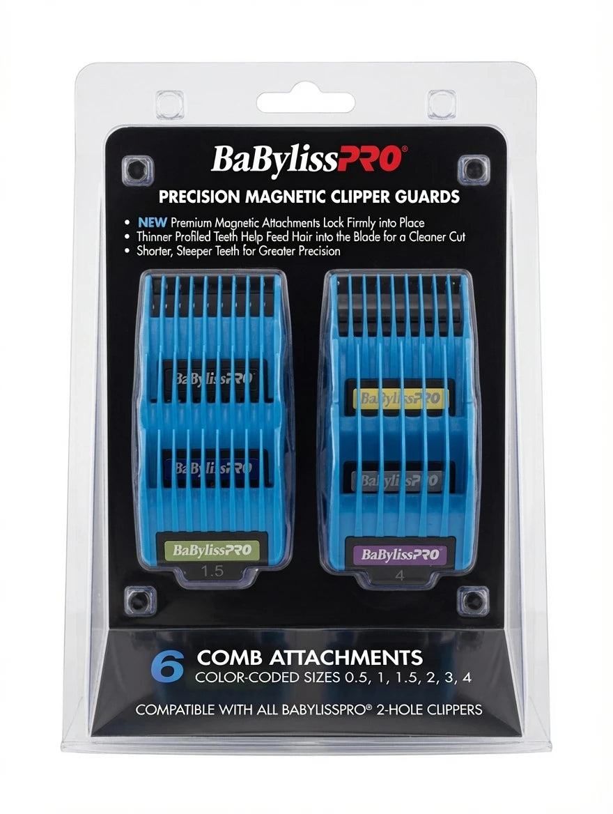BaBylissPRO Precision Magnetic Clipper Guards 6-Pack
