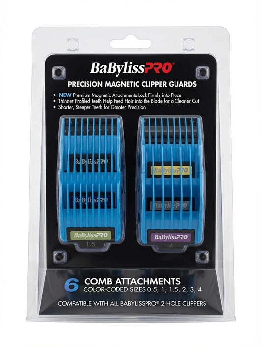 BaBylissPRO Precision Magnetic Clipper Guards 6-Pack