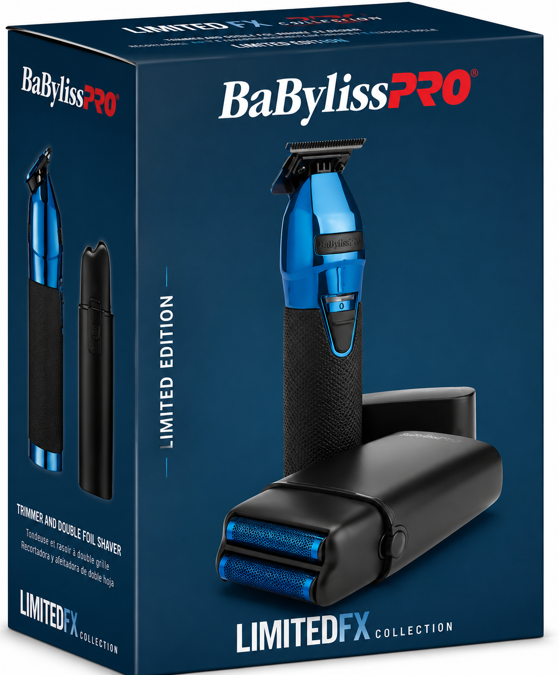 BaBylissPRO LimitedFX Black & Blue Trimmer & Foil Shaver Set